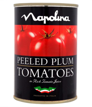 Image of canned red Peeled Plum Tomatoes on NowNowExpress for sending groceries from anywhere anytime